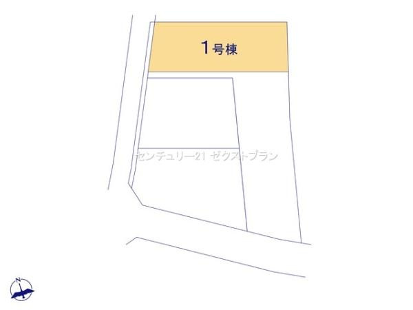 高崎市石原町3期4棟 1号棟の区画図|区画図