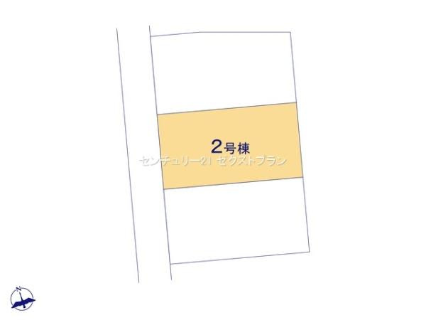 太田第1新田花香塚町 2号棟の区画図|区画図