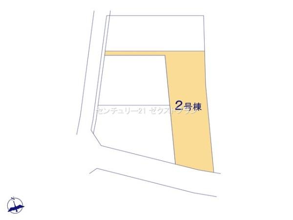 高崎市石原町3期4棟 2号棟の区画図|区画図