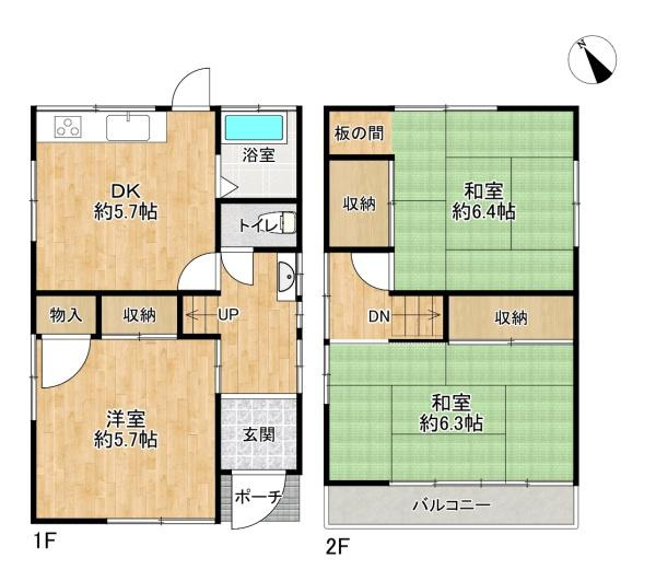 【間取り】 | 垂水区舞子坂4丁目　中古戸建　オーナーチェンジ物件！