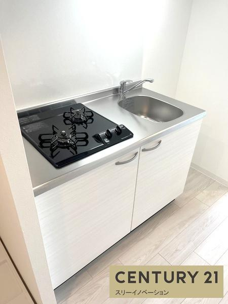 エグゼ大阪CITYアインツのキッチン|★２口ガスコンロ付き★