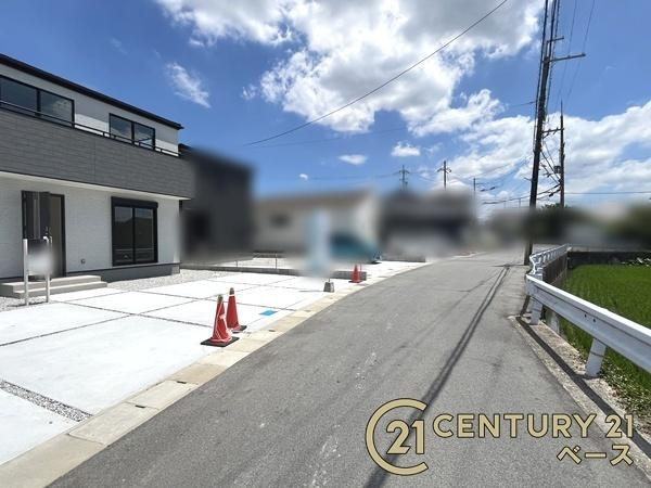 リーブルガーデン龍田 １号棟 ／新築一戸建の前面道路含む現地写真|■現地撮影写真■閑静な住宅地で穏やかな暮らしをスタート！