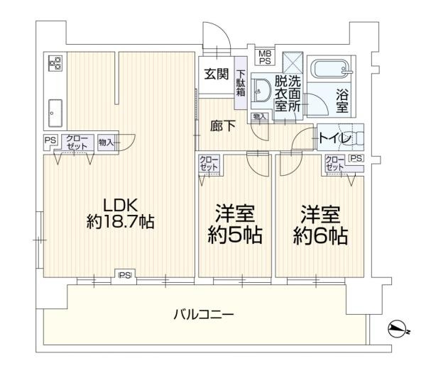 クリオ川崎鋼管通の間取り