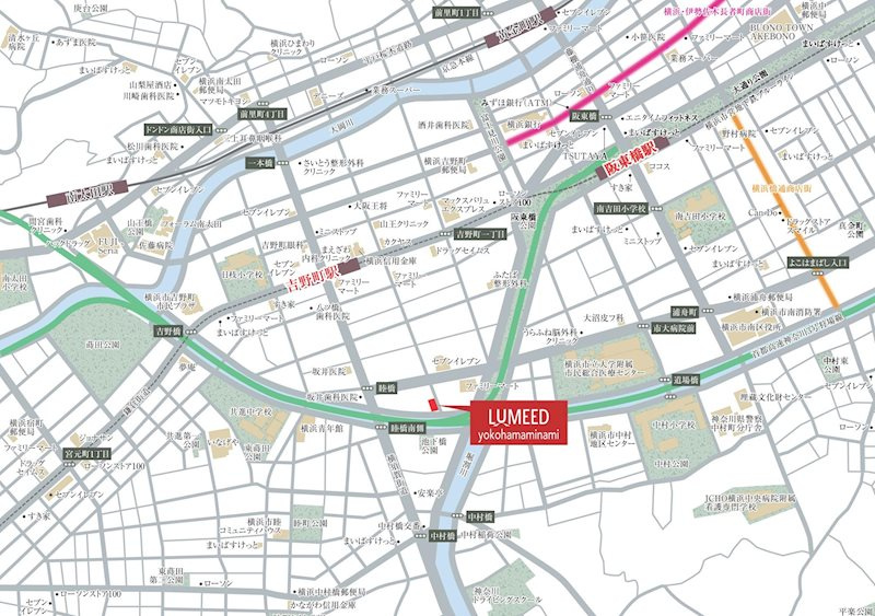 LUMEED横濱南の地図