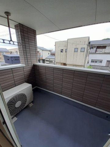 ハピネス・ベルＡのバルコニー