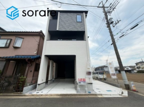 川越市熊野町2期全1棟　新築戸建の外観|7/30撮影