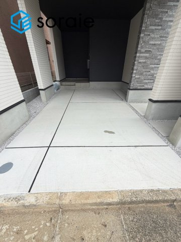 川越市熊野町2期全1棟　新築戸建の駐車場|7/30撮影