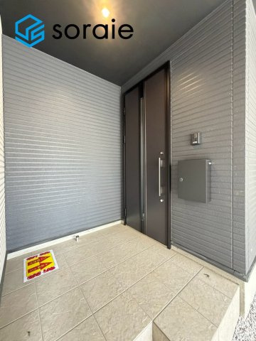 川越市熊野町2期全1棟　新築戸建の玄関|7/30撮影