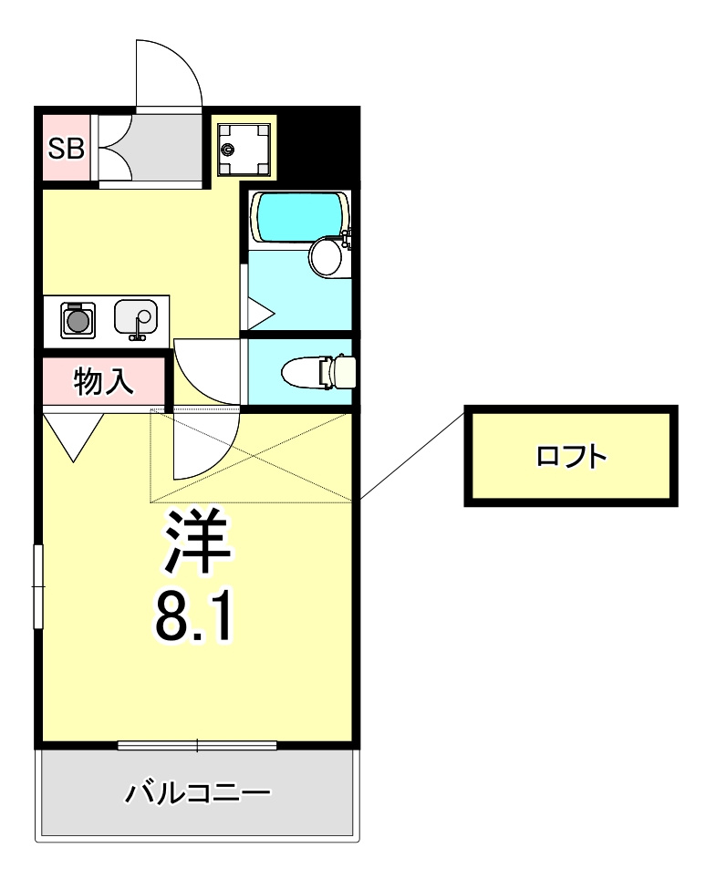 サテライト芦屋宮塚の間取り