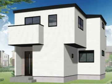 川越市砂1期全1棟　新築戸建の外観パース|6/19撮影