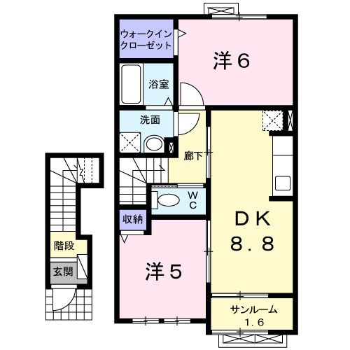 サンリット　ヒル　Ⅲの間取り