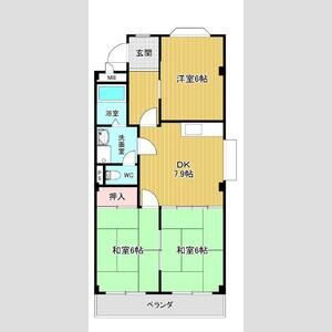 【間取り】 | ベルシェ新開