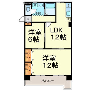【間取り】 | サンパーク大鐘Ⅱ