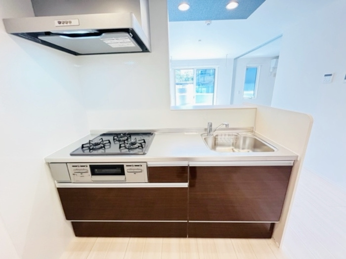 藤沢市藤沢のアパートのキッチン