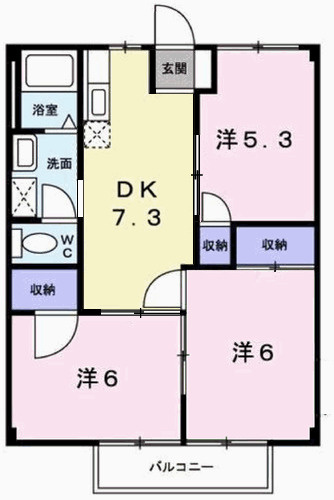 ファミィール永和の間取り