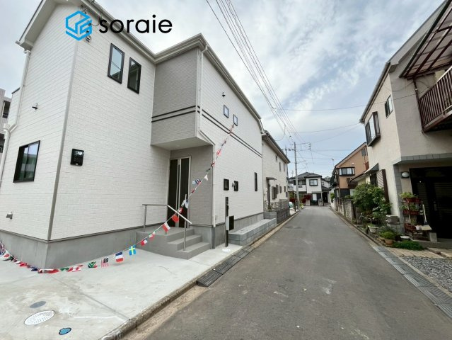 川越市的場全1棟　新築戸建　ハートフルタウンの前面道路含む現地写真|4/13　撮影