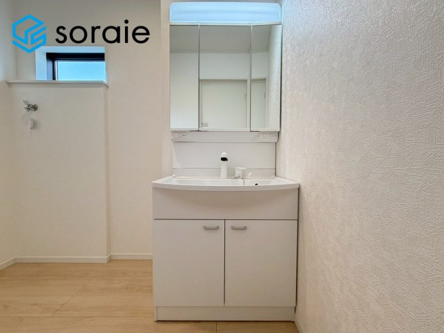 川越市菅間第3　新築戸建て　全3棟　クレイドルガーデンの独立洗面台|2026/6/19撮影