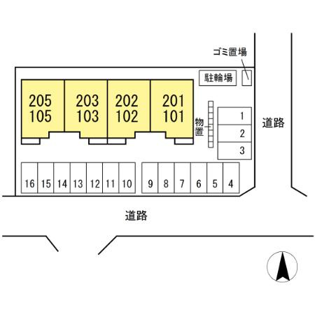 アヴァンス Ⅰの区画図