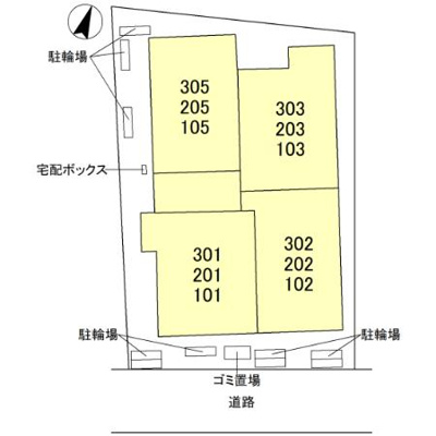 【区画図】 | Noble Palais 針ヶ谷