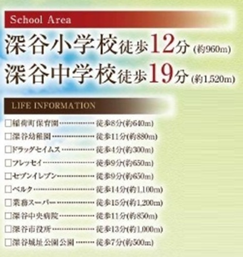 売地　深谷市天神町9-16（全2区画）の周辺