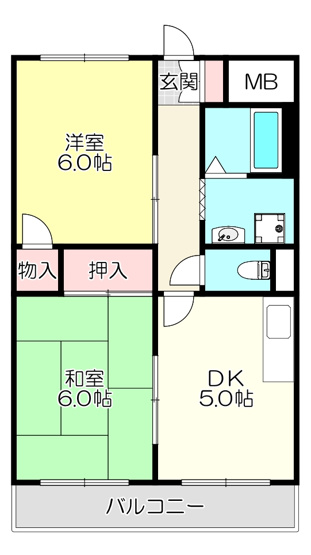 【間取り】 | カルム東大阪