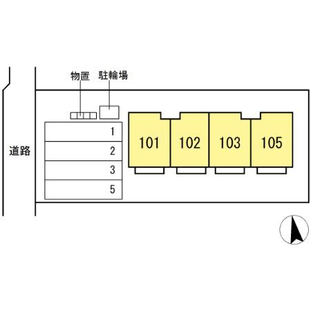 ラ　メゾン ド　ボナール（Ｌａ Ｍａｉｓｏｎ ｄｕ Ｂｏｎｈｕｒ）の区画図
