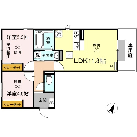 ラ　フィオーレの間取り