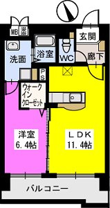 ベスタ櫛原【キャッシュバック対象物件】の間取り