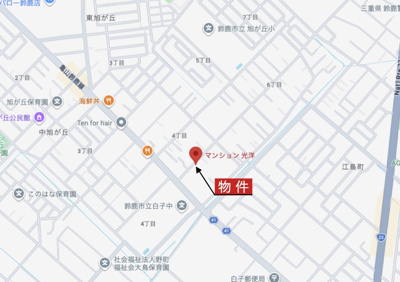 【地図】 | 鈴鹿市東旭が丘4丁目《マンション光洋》 | 広域Map