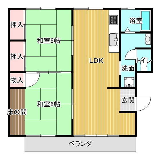 【間取り】 | 鈴鹿市東旭が丘4丁目《マンション光洋》