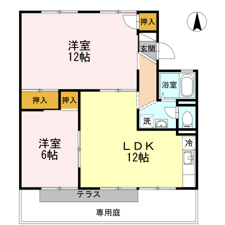 エトワール津島　A棟の間取り