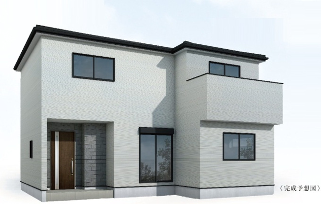 【外観パース】 | 富士宮市小泉2期　新築戸建て　全1棟 | 外観パース