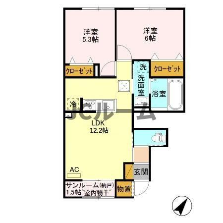 ラ・プラージュの間取り