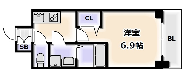 【間取り】 | ファステート難波デラックス
