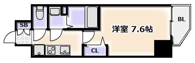 【間取り】 | ララプレイス難波ガルテン