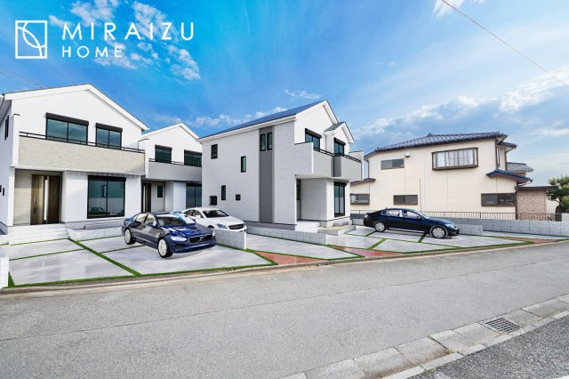 【外観】 | ※イメージ　青く澄み渡った綺麗な空と、陽の光をたっぷりと受ける、そんな新築住宅で新生活をスタートしてみませんか？見学・ご相談等、ミライズホーム(株)までお気軽にご連絡下さい。
