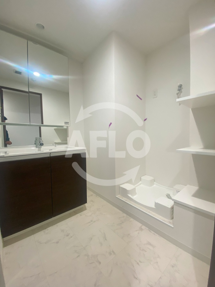 プレサンスＮＥＯ新深江リュミエル　長堂小学校の洗面所|プレサンスＮＥＯ新深江リュミエル　洗面所