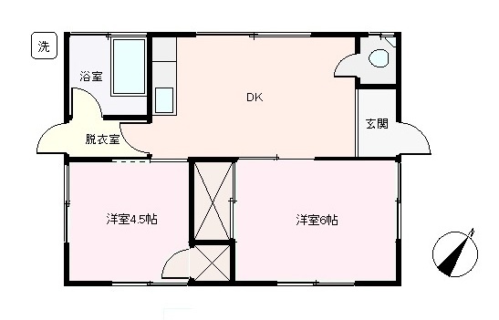 S1074R　田中荘の間取り
