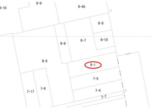 売土地　中央区葵東一丁目の土地図
