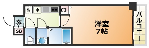 CREST TAPP 神戸湊町 NOIRの間取り