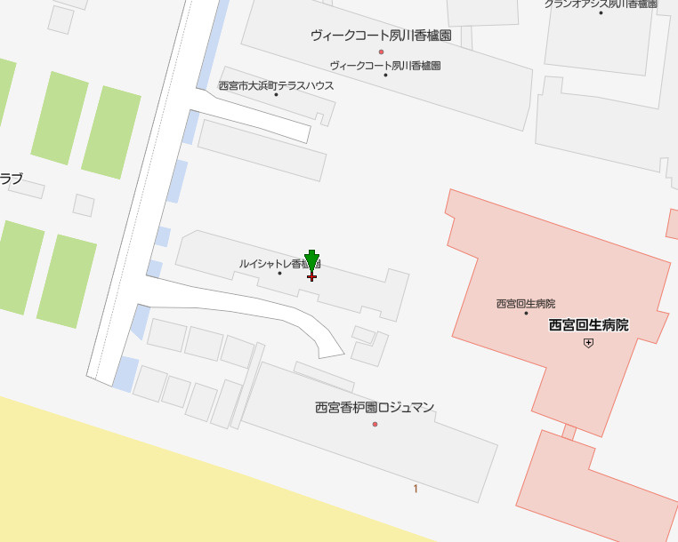 ルイシャトレ香櫨園の地図