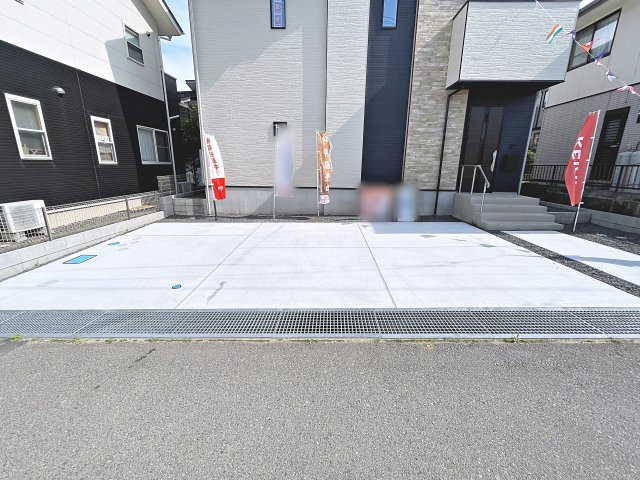 新築戸建・新築建売　郡山市片平町1期　小山田小・第六中の駐車場|駐車スペースは並列3台可能です！（車種による）