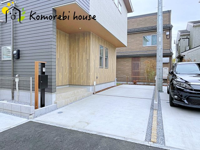 さいたま市大宮大和田町　新築一戸建て　グリーンガーデン　Bの駐車場|26.3.21　撮影済み