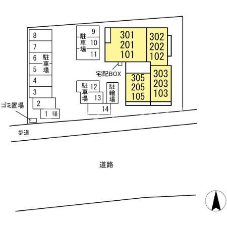ピエドリオの区画図