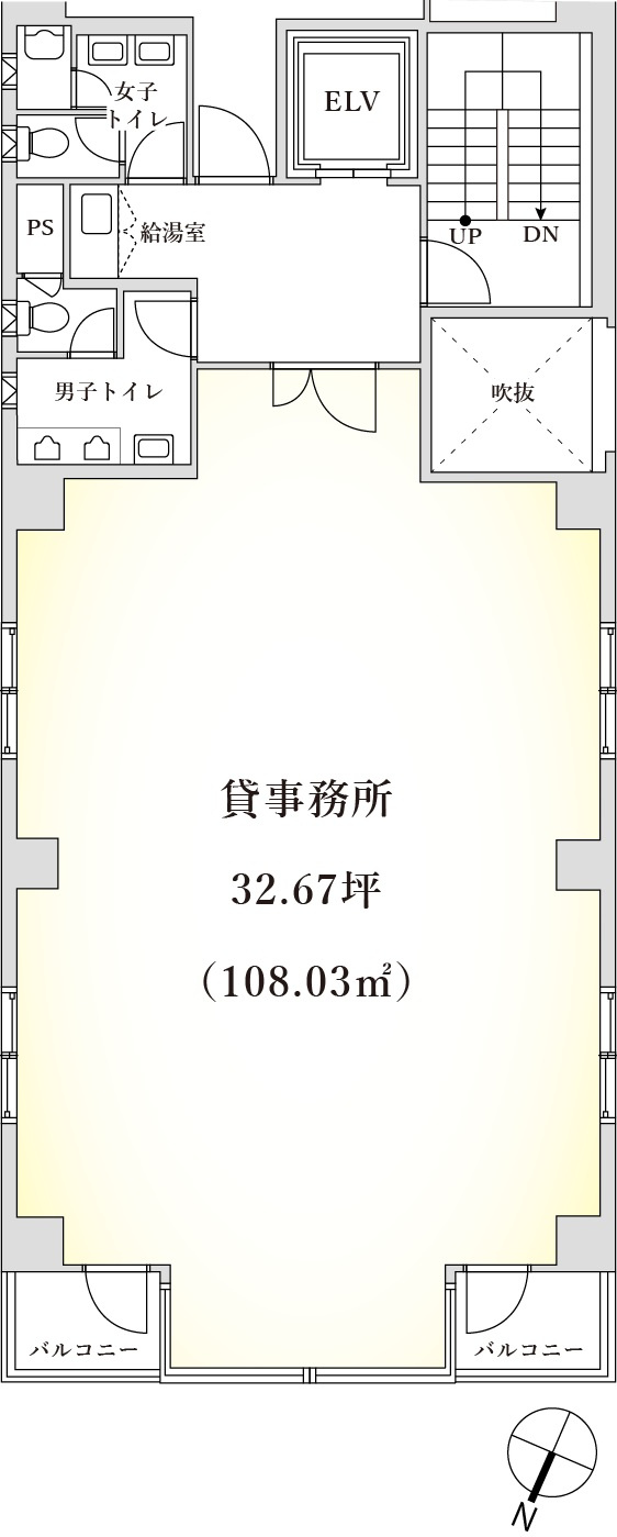 USビルの間取り