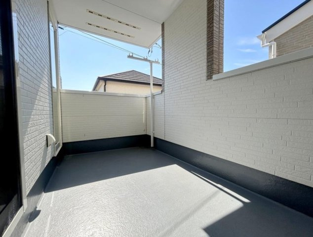 川口市領家三丁目戸建のバルコニー|広々としたバルコニーです