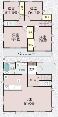 町田市原町田2丁目の間取り