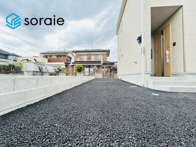 川越市寺尾第18　全4棟　新築戸建　クレイドルガーデンの駐車場|4月10日撮影