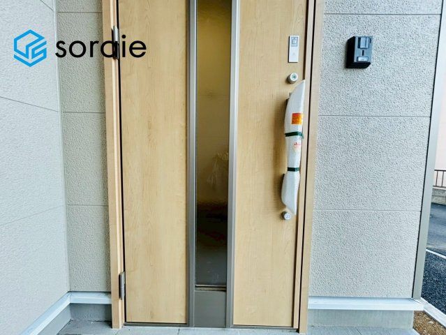 川越市寺尾第18　全4棟　新築戸建　クレイドルガーデンの玄関|4月10日撮影