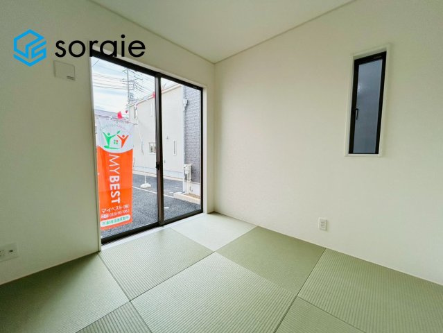 川越市寺尾第18　全4棟　新築戸建　クレイドルガーデンの和室|4月10日撮影